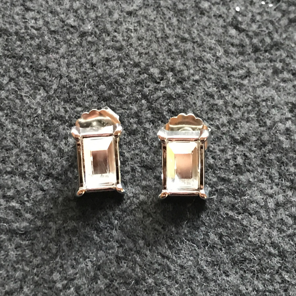 Faux diamond earrings